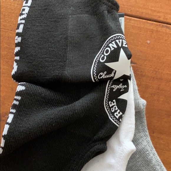 Converse Chucks Socks 3 Pack Ultra Low No Show NWT - Picture 5 of 9